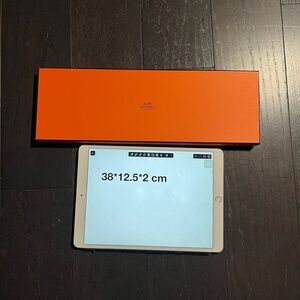 Hermes medium empty box case decoration storage orange